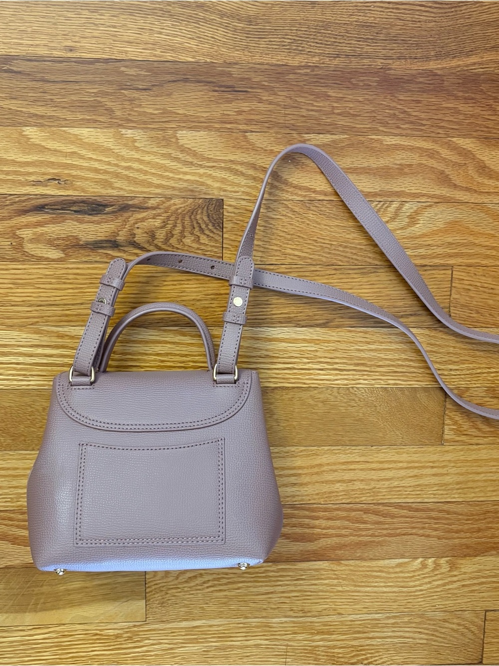 Polene Numero Un Nano Textured Lilac Crossbody Bag - Picture 7 of 9